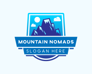 Peak Mountain Hiking logo design