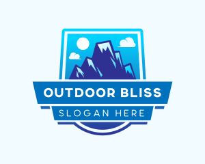 Peak Mountain Hiking logo design