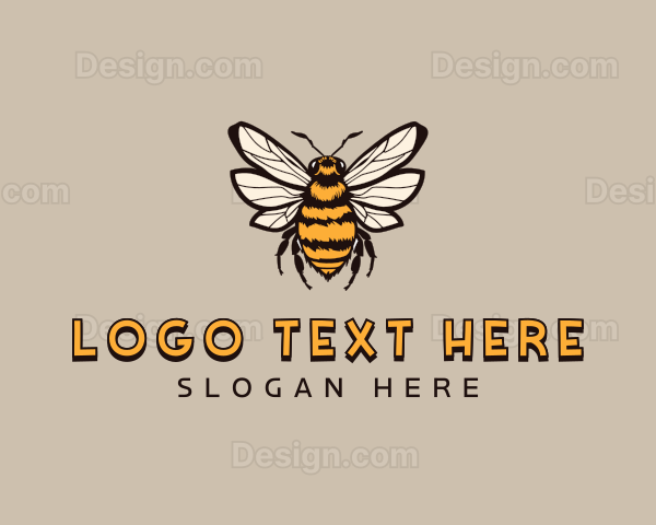 Bee Hornet Insect Logo