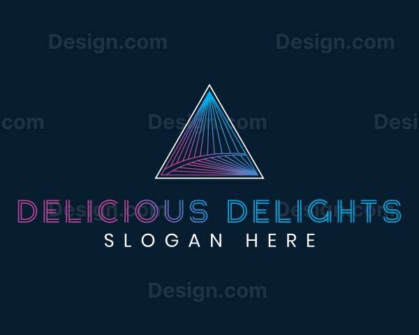 Luxury Triangle Pyramid Logo