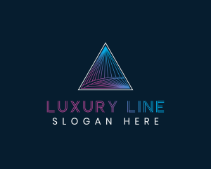 Luxury Triangle Pyramid logo design