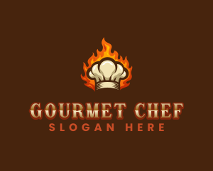 Flaming Chef Hat logo design