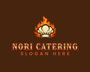 Flaming Chef Hat logo design