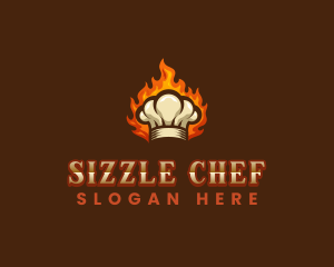 Flaming Chef Hat logo design