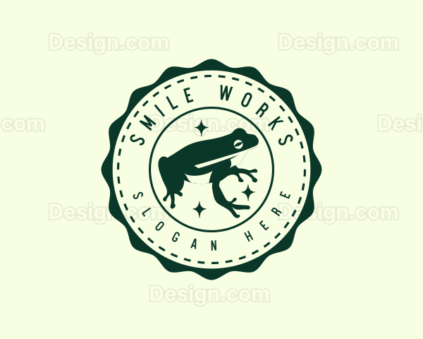 Eco Frog Animal Logo