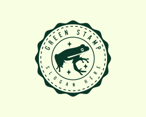 Eco Frog Animal logo design