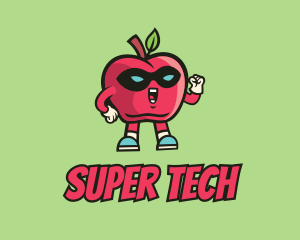 Super Apple Fruit  logo