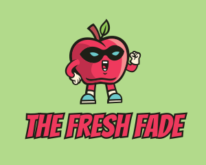 Super Apple Fruit  logo design