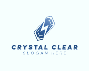 Crystal Energy Lightning logo design