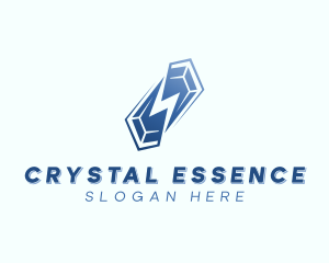 Crystal Energy Lightning logo design