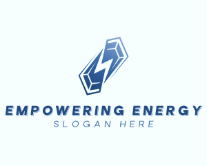 Crystal Energy Lightning logo design