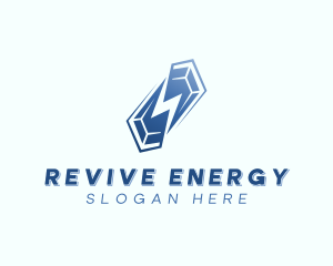 Crystal Energy Lightning logo design