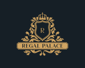 Shield Regal Crown logo design