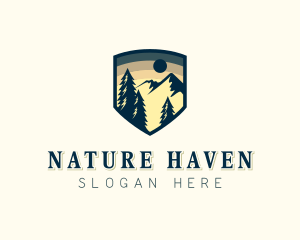 Mountain Nature Travel logo design