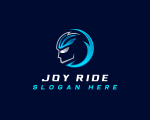 Cyclist Helmet Rider logo design