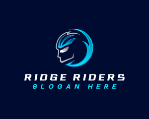 Cyclist Helmet Rider logo design