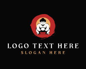 Japanese Sumo Wrestler logo