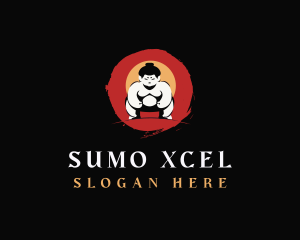 Japanese Sumo Wrestler logo