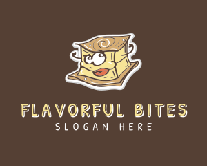 Tofu Food Cartoon logo design