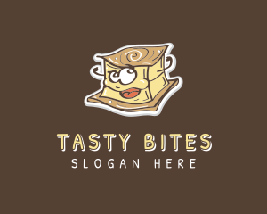 Tofu Food Cartoon logo design