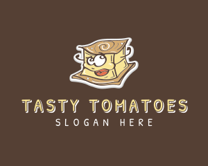 Tofu Food Cartoon logo design