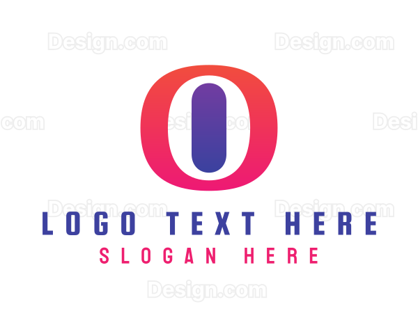 Oval Gradient O Logo