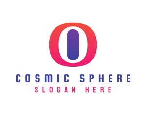 Oval Gradient O logo design