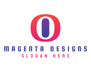 Oval Gradient O logo design