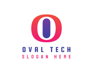 Oval Gradient O logo