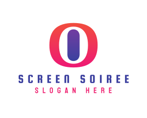 Oval Gradient O logo design