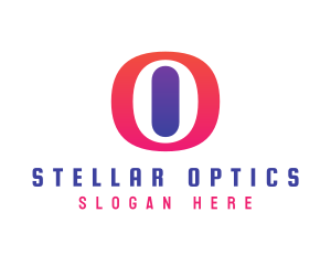 Oval Gradient O logo design