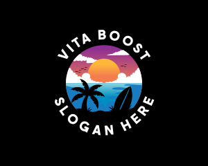 Resort Vacation Travel Logo