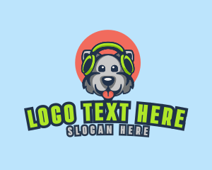 Gaming - Gaming Headphones Dog logo design