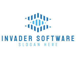 Generic Stripes Software logo design