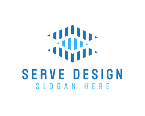 Generic Stripes Software logo design