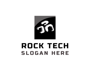 Rock Brick Construction logo design