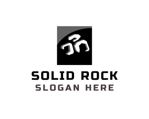 Rock Brick Construction logo design