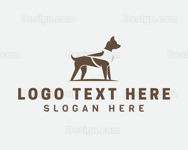 Pet Dog Leash Logo