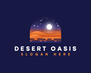 Hiking Desert Adventure logo design