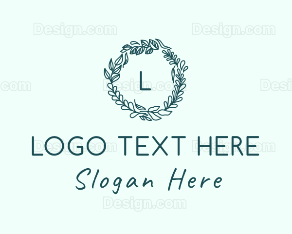 Floral Leaf Ornament Logo