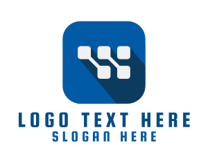 Technology - Digital Software Technology App logo design