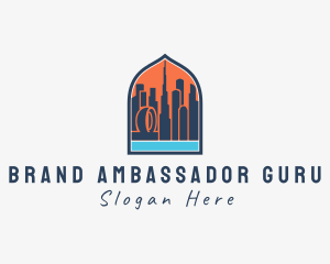 Dubai City Window Scene logo design