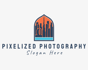 Dubai City Window Scene logo design