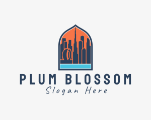 Dubai City Window Scene logo design