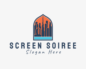 Dubai City Window Scene logo design