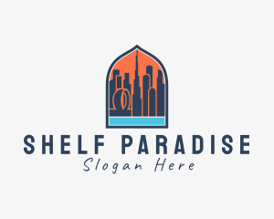 Dubai City Window Scene logo design