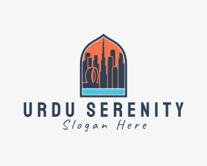 Dubai City Window Scene logo design