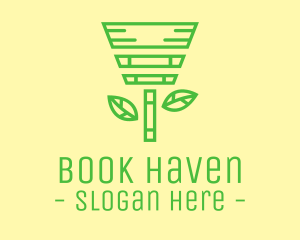 Tree Book Library  logo design