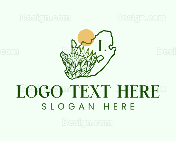 South Africa Flower Gardening Logo