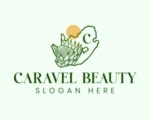 South Africa Flower Gardening logo design